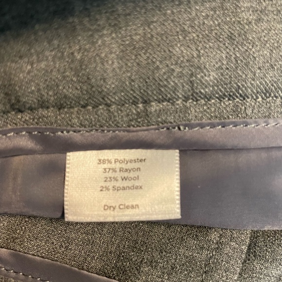 Long/Tall Talbots gray side zip pants, size 6, 34 inseam. Excellent condition. - Picture 7 of 8